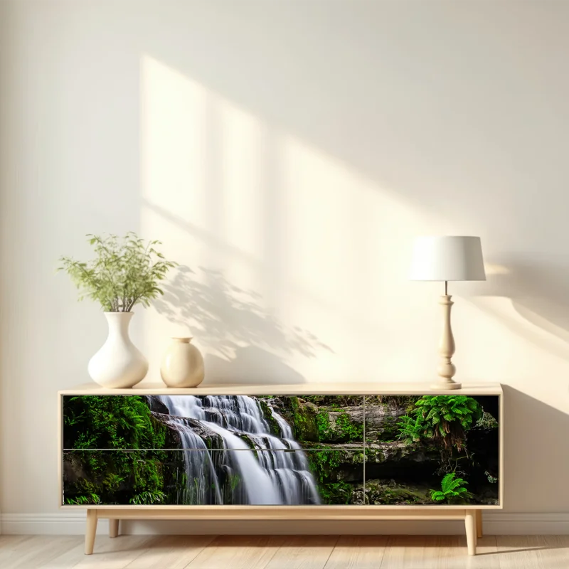 Repositionierbarer Aufkleber wasserfall Liffey Falls im üppigen Regenwald von Tasmanien Repositionierbarer Aufkleber wasserfall Liffey Falls im üppigen Regenwald von Tasmanien