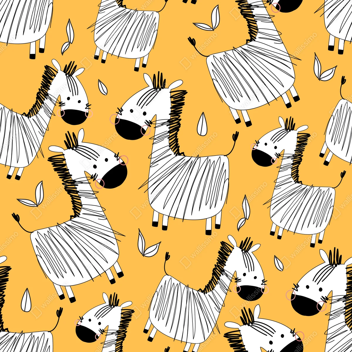 Fototapete verspieltes zebramuster für kinderzimmer Fototapete verspieltes zebramuster für kinderzimmer