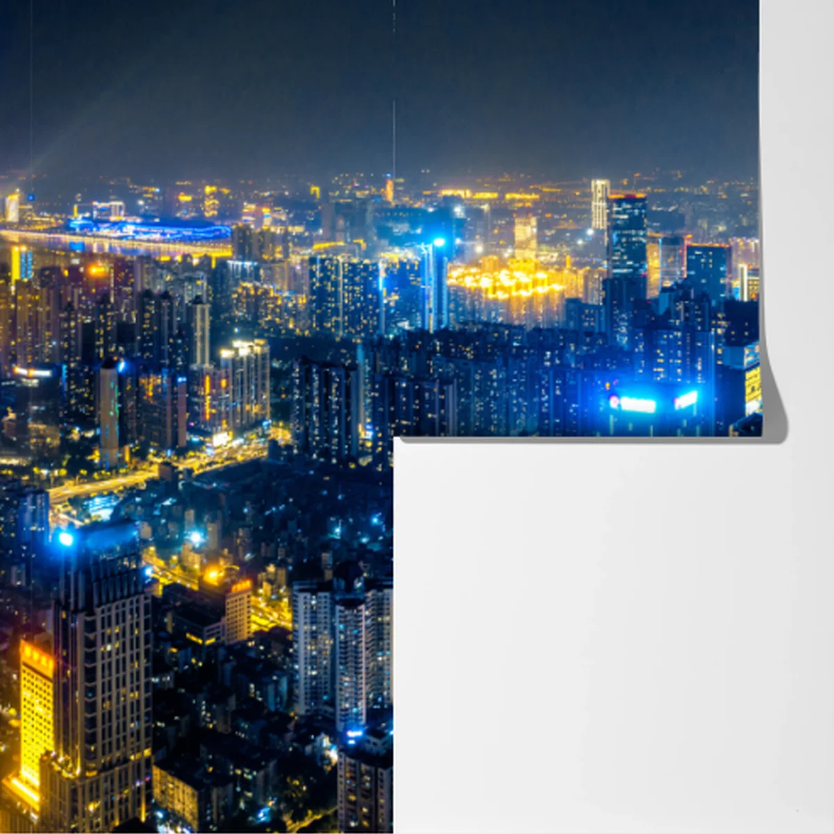 Fototapete nachtpanorama skyline Guangzhou Fototapete nachtpanorama skyline Guangzhou