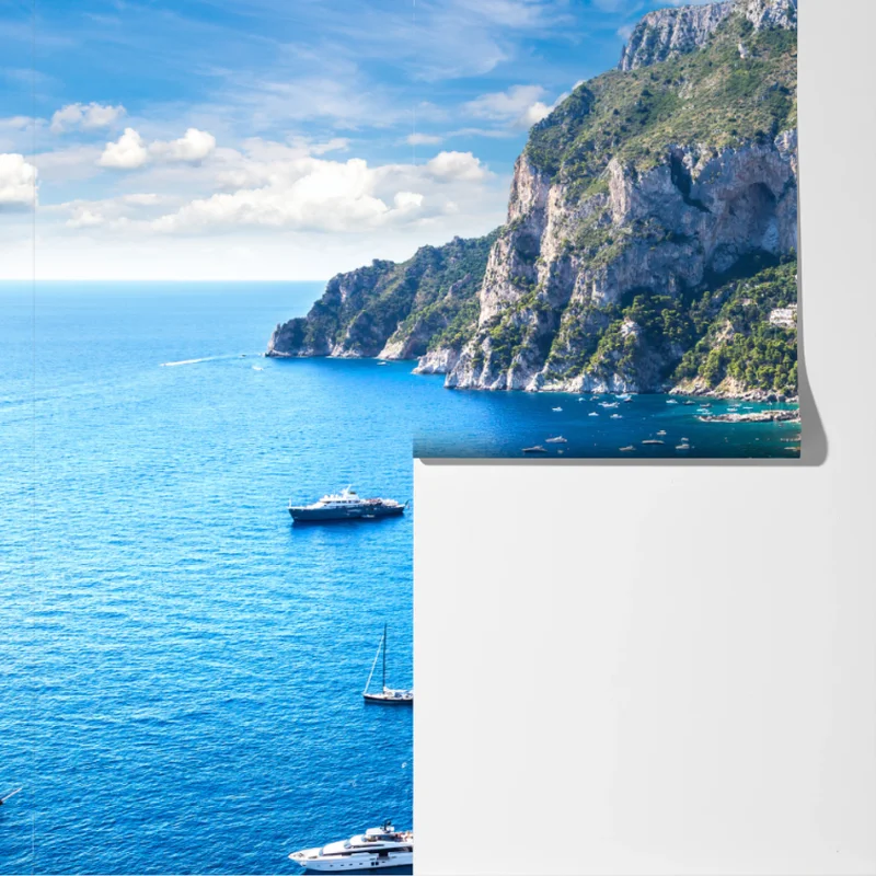 Fototapete Capri sommerküste mit klippen Fototapete Capri sommerküste mit klippen