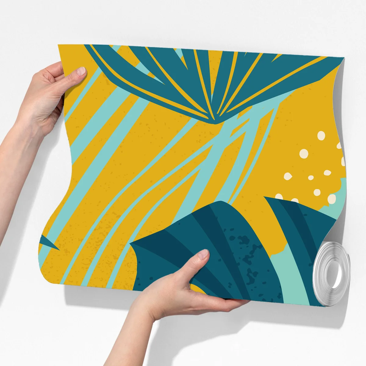 Fototapeta tropikalne liście i kwiaty Fototapeta tropikalne liście i kwiaty