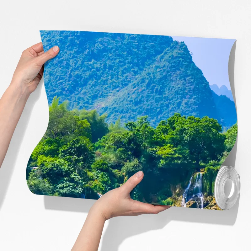 Fototapete smaragdgrüne kaskaden Fototapete smaragdgrüne kaskaden