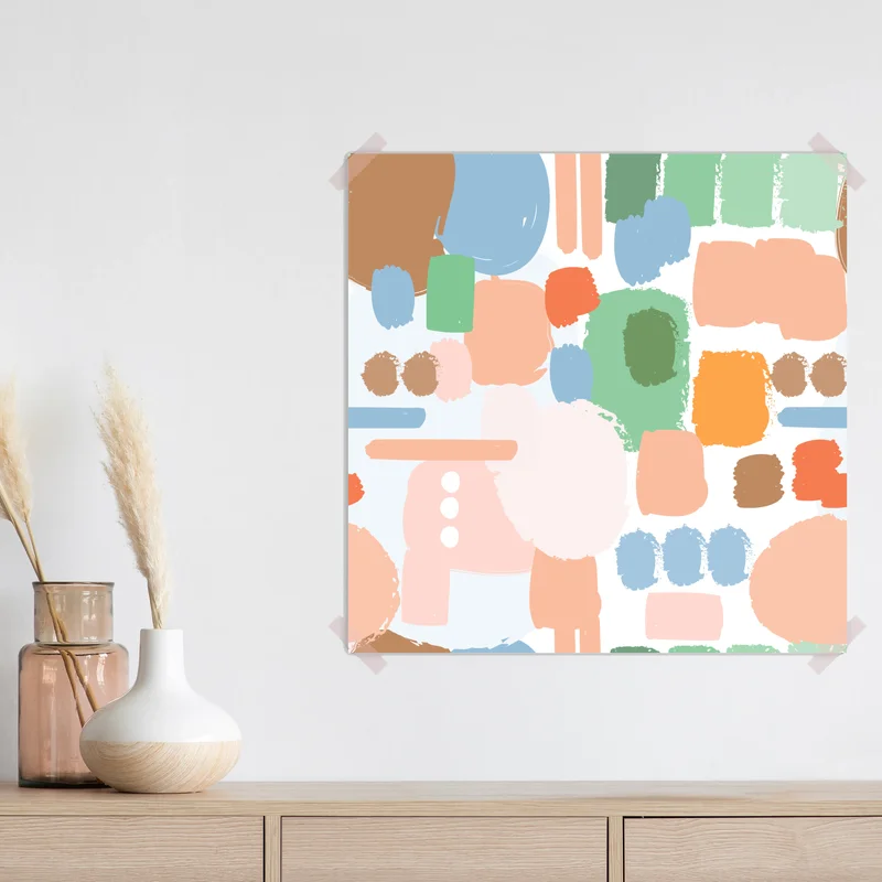 Poster pastell pinselstrich muster Poster pastell pinselstrich muster