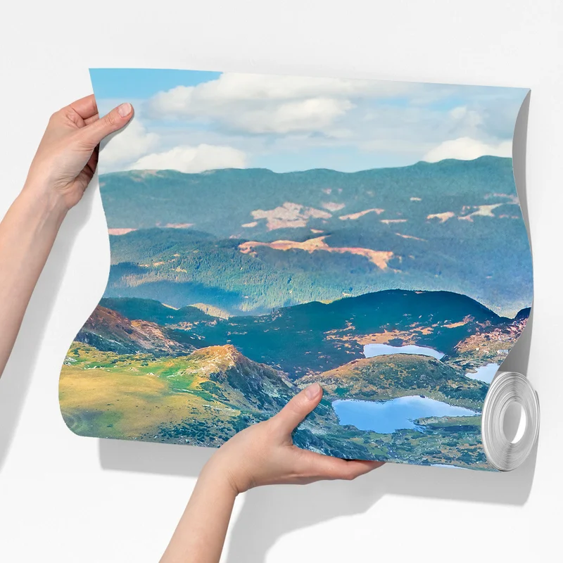 Fototapete alpine blaue seen panorama Fototapete alpine blaue seen panorama