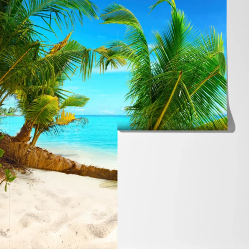 Fototapeta Malediwy turkusowa plaża panorama Fototapeta Malediwy turkusowa plaża panorama