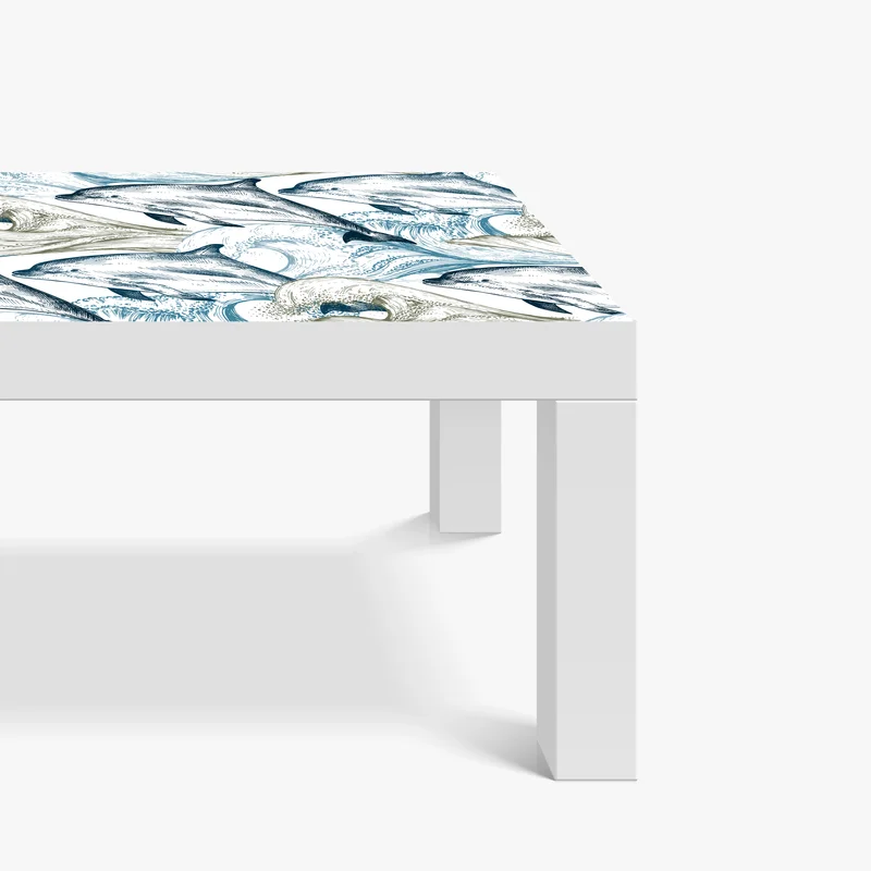 Tischaufkleber und Schreibtischaufkleber vintage delfine ozeanillustration Tischaufkleber und Schreibtischaufkleber vintage delfine ozeanillustration