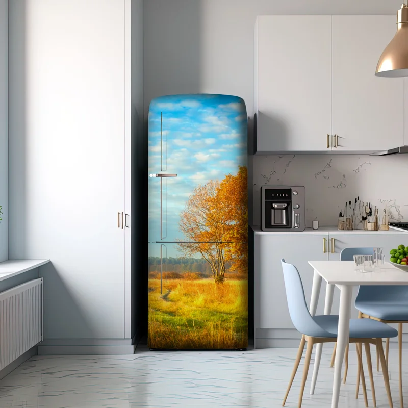 Kühlschrankaufkleber goldene herbstwiese Kühlschrankaufkleber goldene herbstwiese