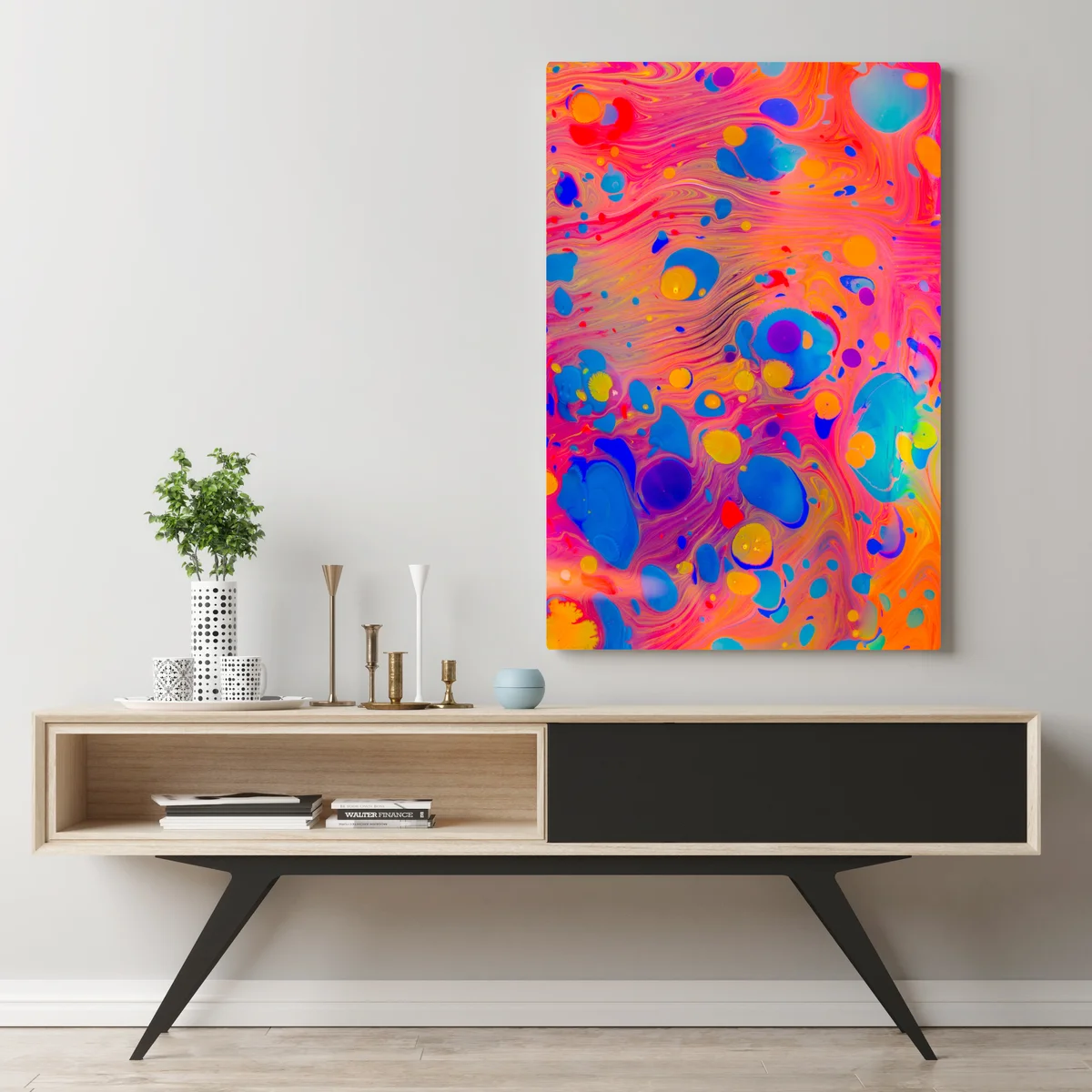 Leinwandbild osmanisches ebru marmormuster Leinwandbild osmanisches ebru marmormuster