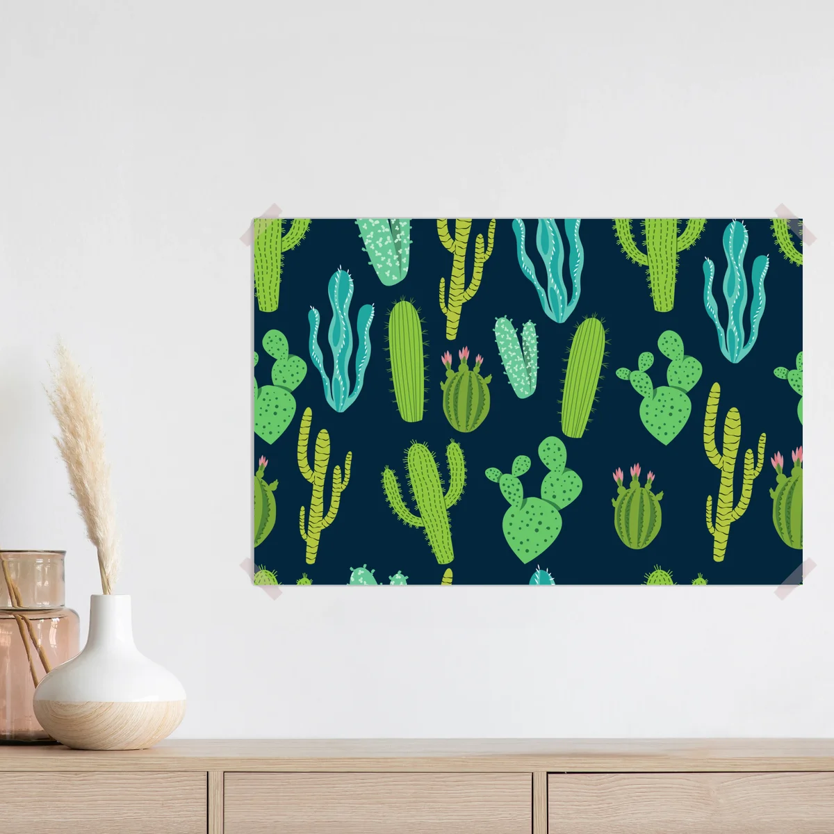 Poster kaktus- und sukkulentenmuster Poster kaktus- und sukkulentenmuster