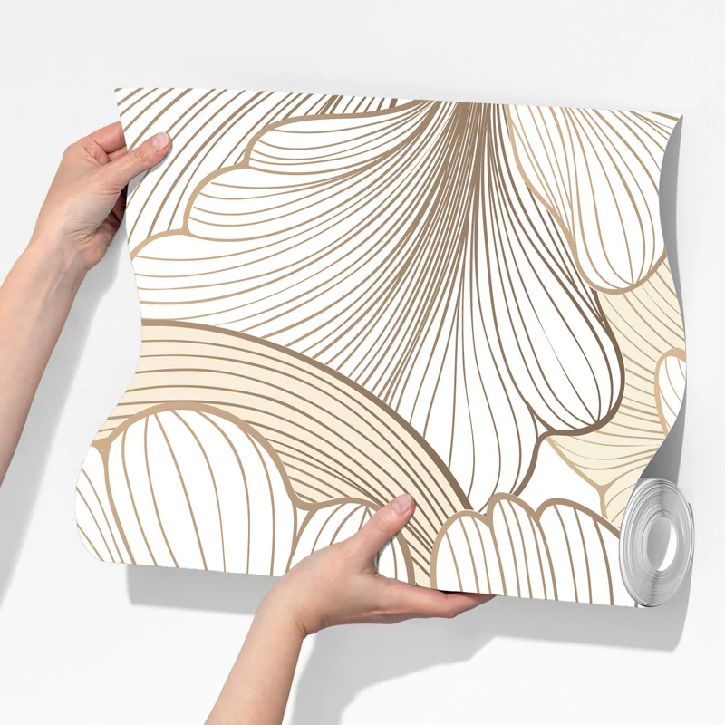 Fototapete zarte beige blumenillustration Fototapete zarte beige blumenillustration