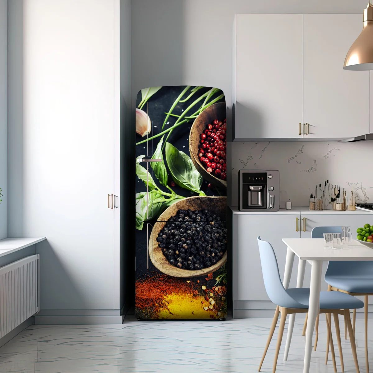Kühlschrankaufkleber lebendige gewürze und frische kräuter Kühlschrankaufkleber lebendige gewürze und frische kräuter