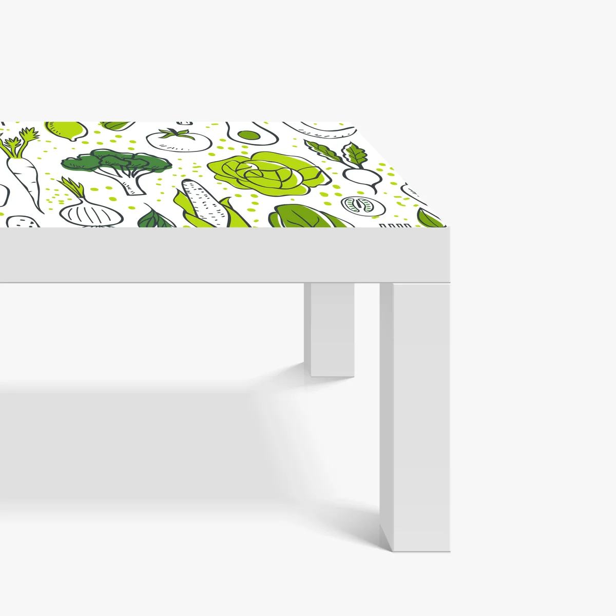 Tischaufkleber und Schreibtischaufkleber grünes gemüse muster Tischaufkleber und Schreibtischaufkleber grünes gemüse muster