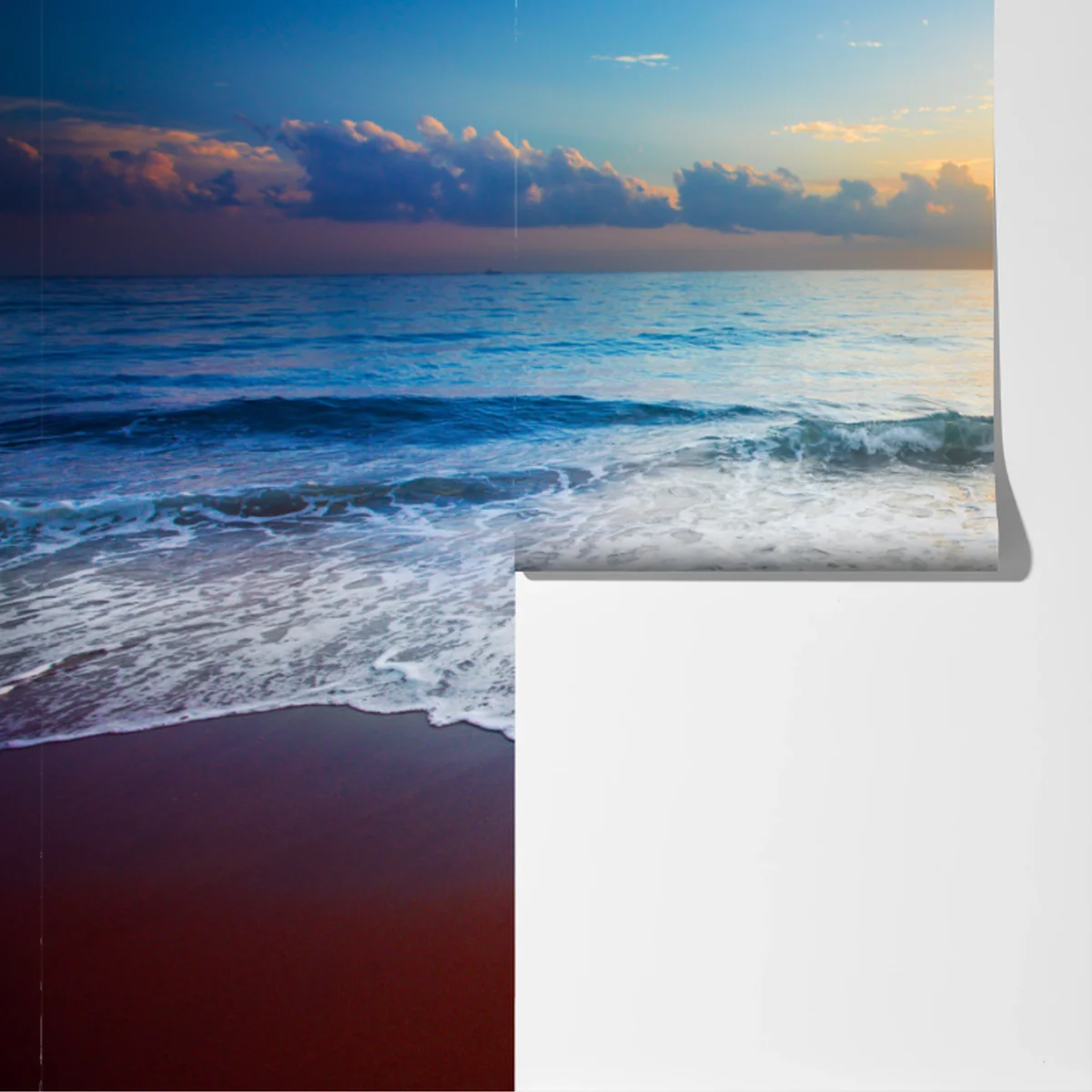 Fototapeta spokojny zachód słońca nad oceanem Fototapeta spokojny zachód słońca nad oceanem