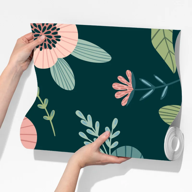 Fototapeta pastelowy botaniczny wzór kwiatowy Fototapeta pastelowy botaniczny wzór kwiatowy