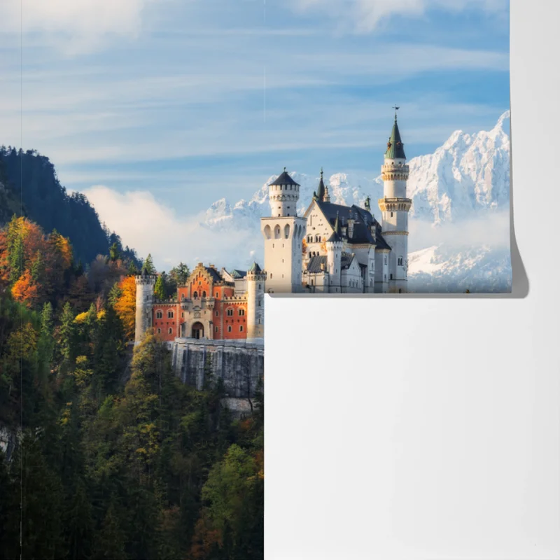 Fototapeta zamek jak z bajki w Alpach Fototapeta zamek jak z bajki w Alpach