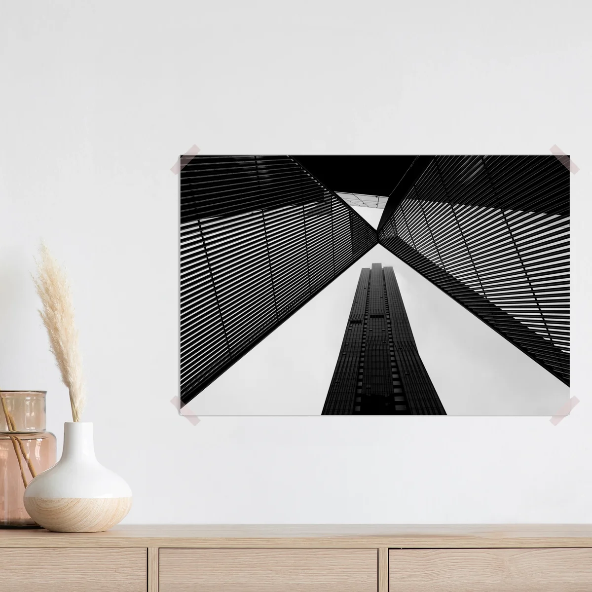 Poster Melbourne architektur in monochrom Poster Melbourne architektur in monochrom