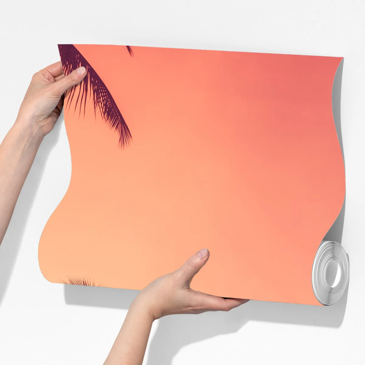 Fototapete tropische palmen bei sonnenuntergang Fototapete tropische palmen bei sonnenuntergang