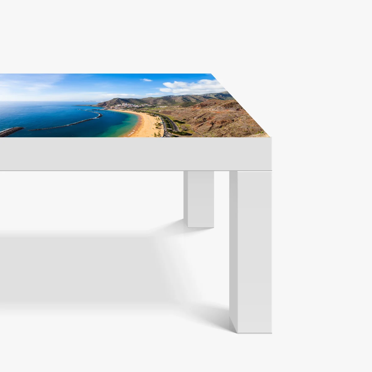 Tischaufkleber und Schreibtischaufkleber strand Las Teresitas, panorama Teneriffa Tischaufkleber und Schreibtischaufkleber strand Las Teresitas, panorama Teneriffa
