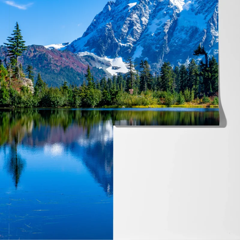 Fototapeta majestatyczne odbicie gór nad jeziorem Fototapeta majestatyczne odbicie gór nad jeziorem