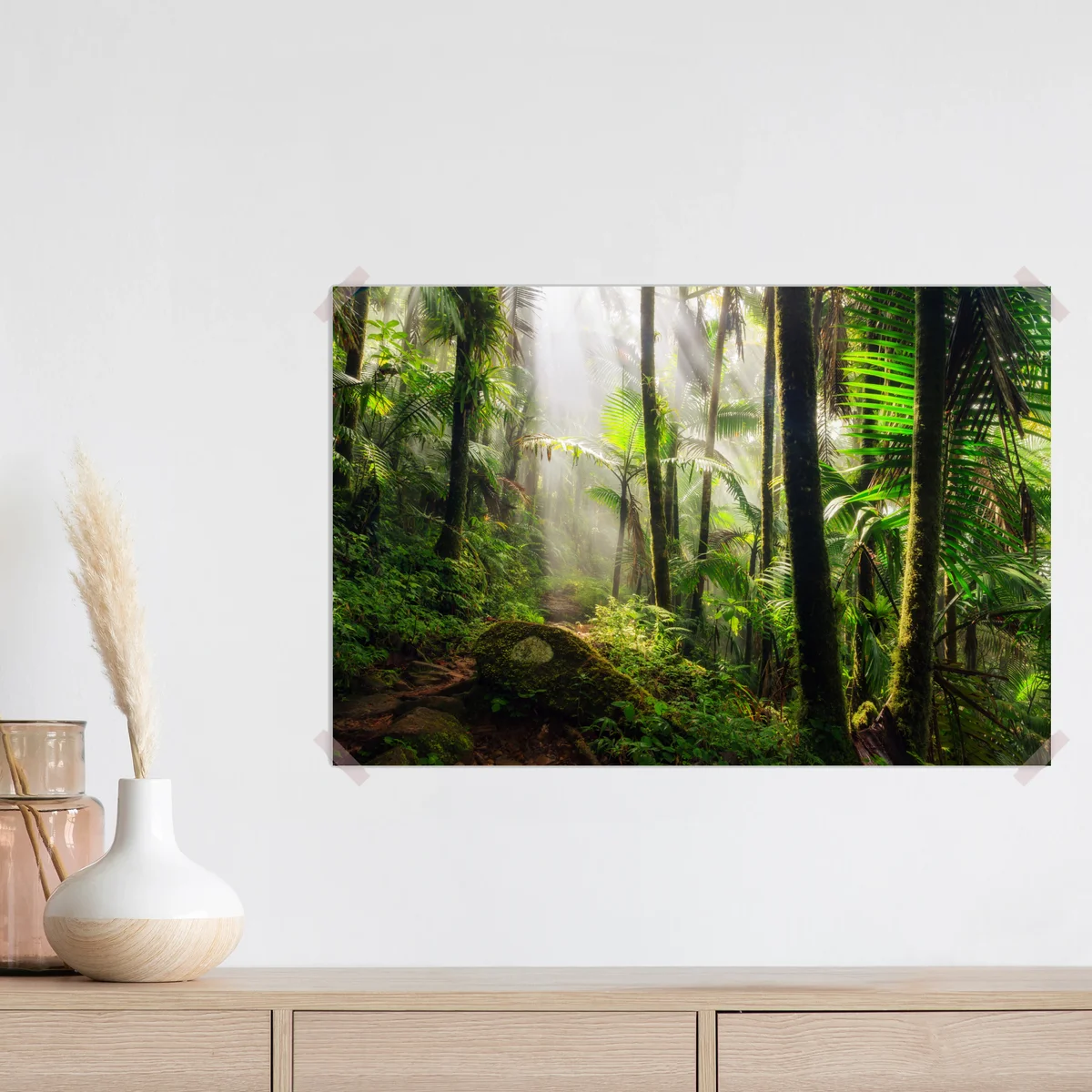 Poster tropischer regenwald mit sonnenstrahlen • Poster bei Wallnifity® Poster tropischer regenwald mit sonnenstrahlen • Poster bei Wallnifity®