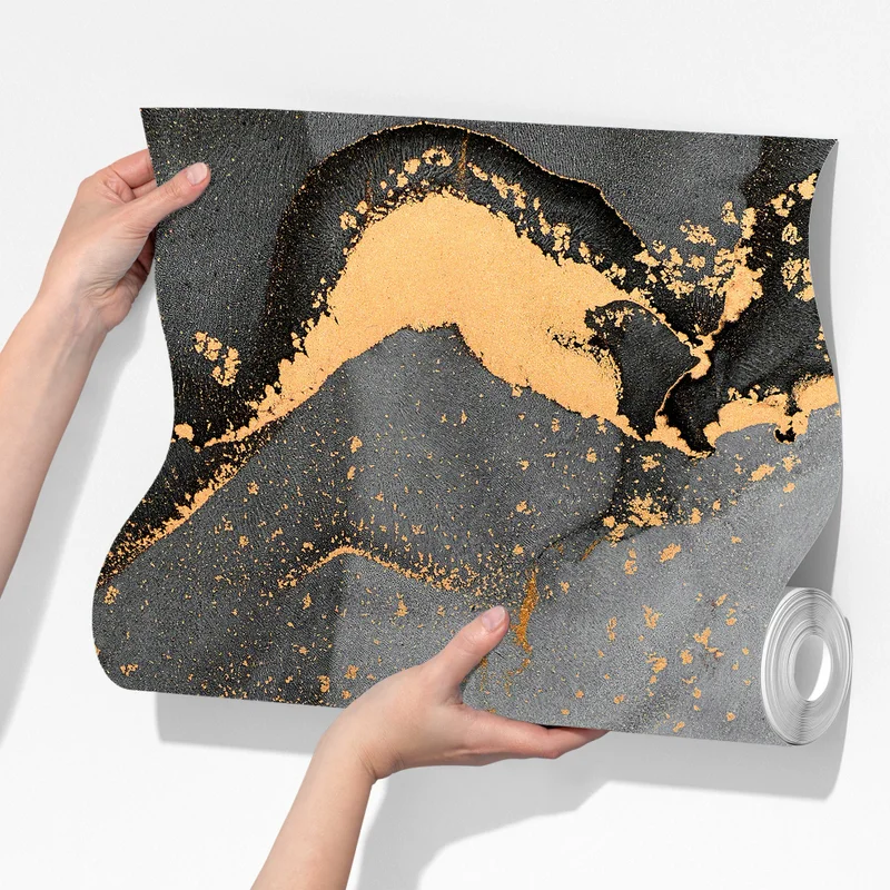 Fototapete rauchiger grauer marmor mit goldenen adern Fototapete rauchiger grauer marmor mit goldenen adern