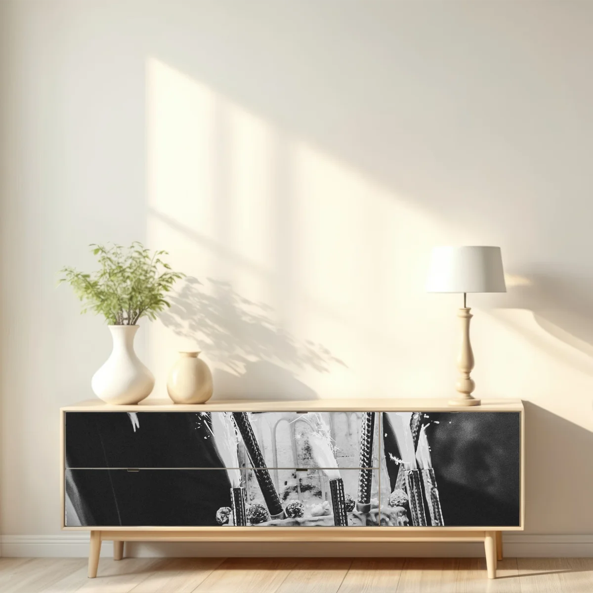 Repositionierbarer Aufkleber rustikale hochzeitstorte mit wunderkerzen Repositionierbarer Aufkleber rustikale hochzeitstorte mit wunderkerzen