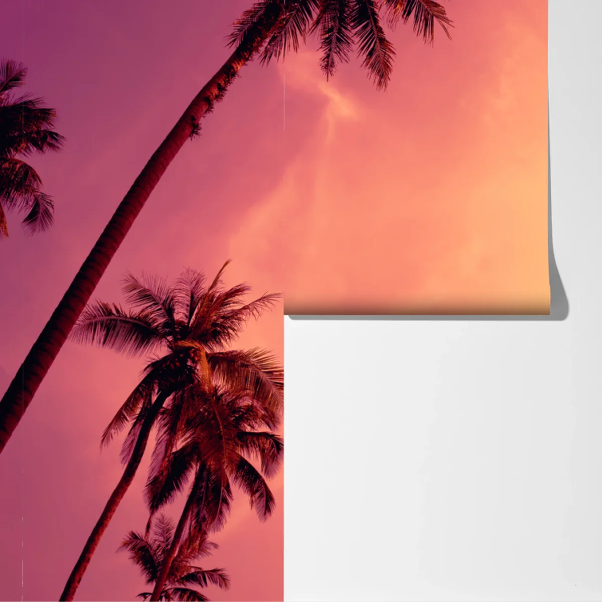 Fototapete tropischer sonnenuntergang mit palmen Fototapete tropischer sonnenuntergang mit palmen