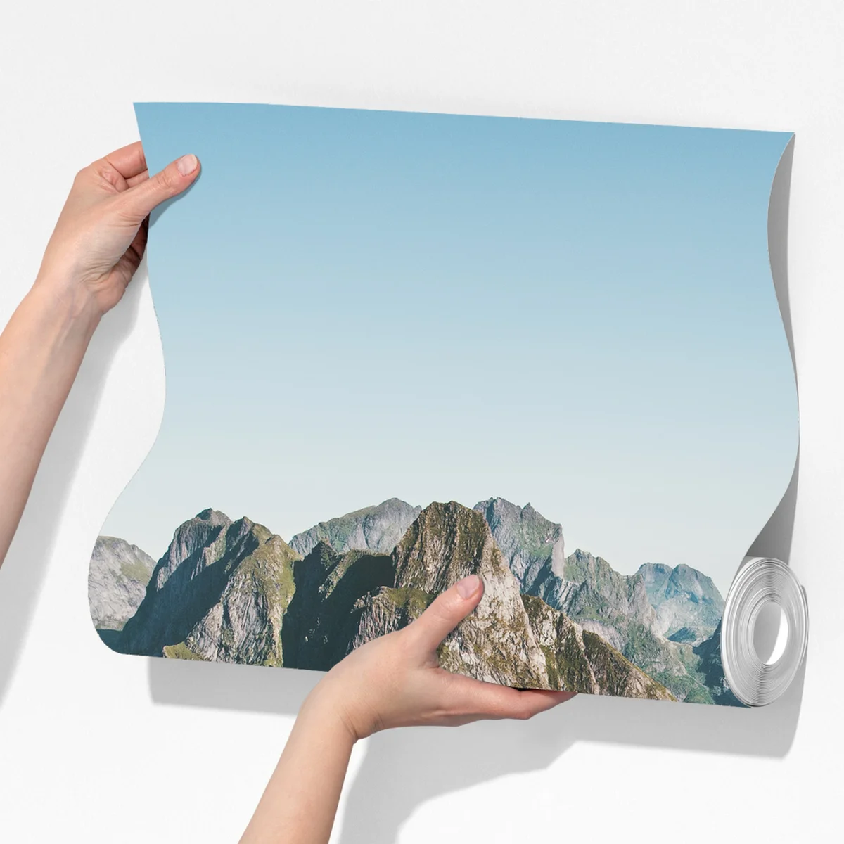 Fototapeta majestatyczna panorama górskiego fiordu Fototapeta majestatyczna panorama górskiego fiordu