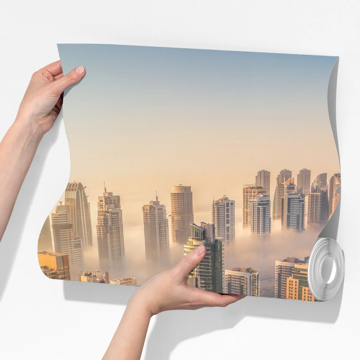 Fototapete Dubai marina sonnenuntergang Fototapete Dubai marina sonnenuntergang