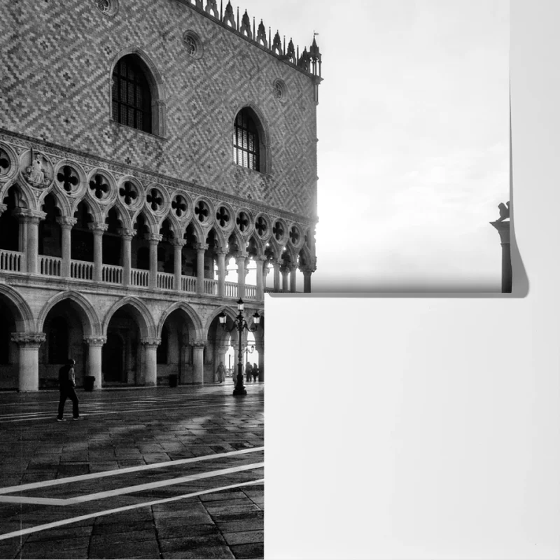 Fototapete Markusplatz im nebel Fototapete Markusplatz im nebel