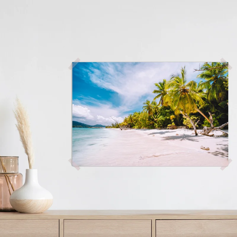 Poster tropischer strandidyll mit palmen Poster tropischer strandidyll mit palmen