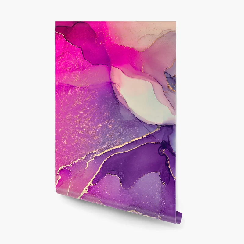 Fototapete leuchtende marmorierte komposition aus alkohol-tinte Fototapete leuchtende marmorierte komposition aus alkohol-tinte