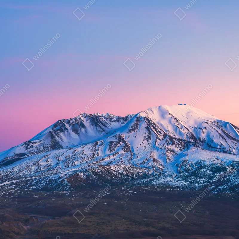 Laptop-Aufkleber sonnenuntergang über Mount St. Helens im winter Laptop-Aufkleber sonnenuntergang über Mount St. Helens im winter