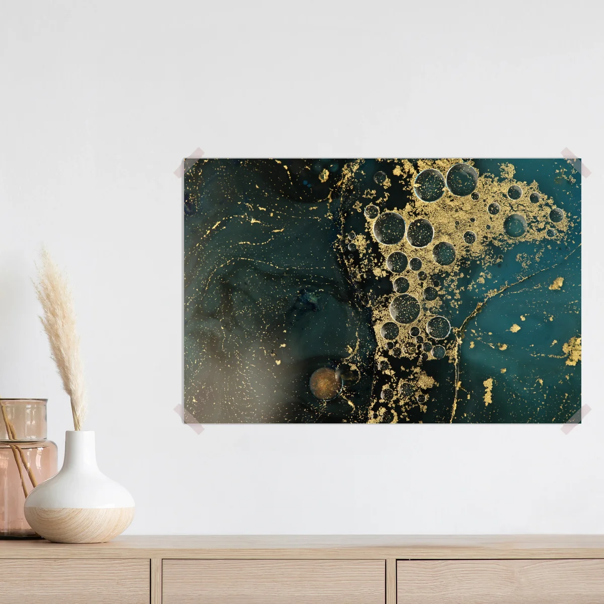 Poster türkis-gold abstrakte marmorierte textur Poster türkis-gold abstrakte marmorierte textur