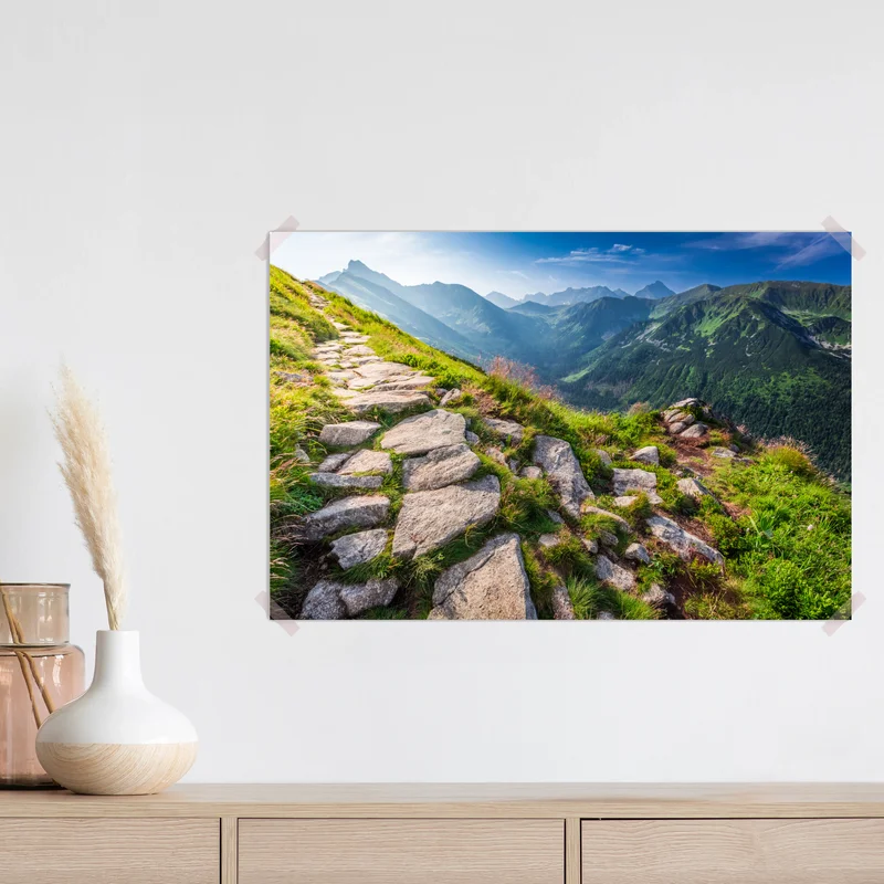 Poster sonnenaufgang über dem Tatra-wanderweg Poster sonnenaufgang über dem Tatra-wanderweg