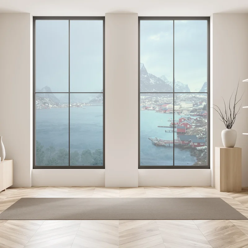 Fensteraufkleber Reine winterlicher fjord in den Lofoten