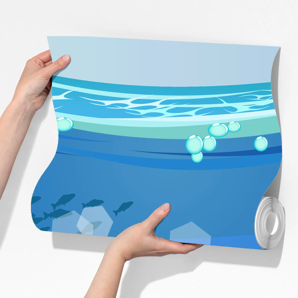 Fototapete verspielte unterwasserwelt mit korallenriff Fototapete verspielte unterwasserwelt mit korallenriff