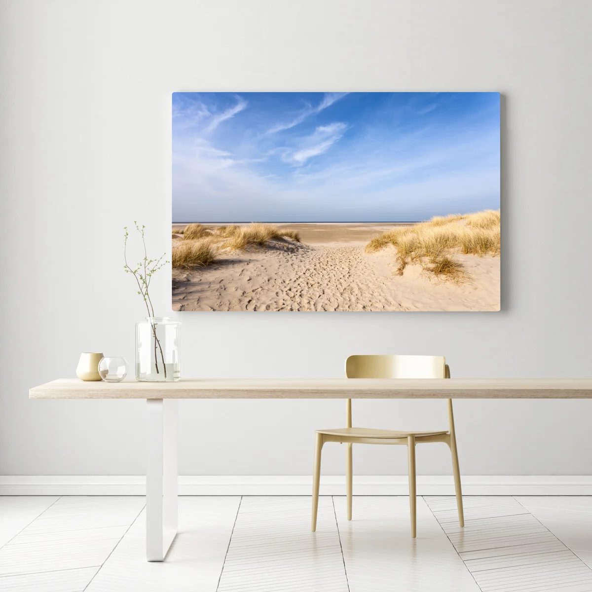 Leinwandbild ruhige dünen an der deutschen küste Leinwandbild ruhige dünen an der deutschen küste