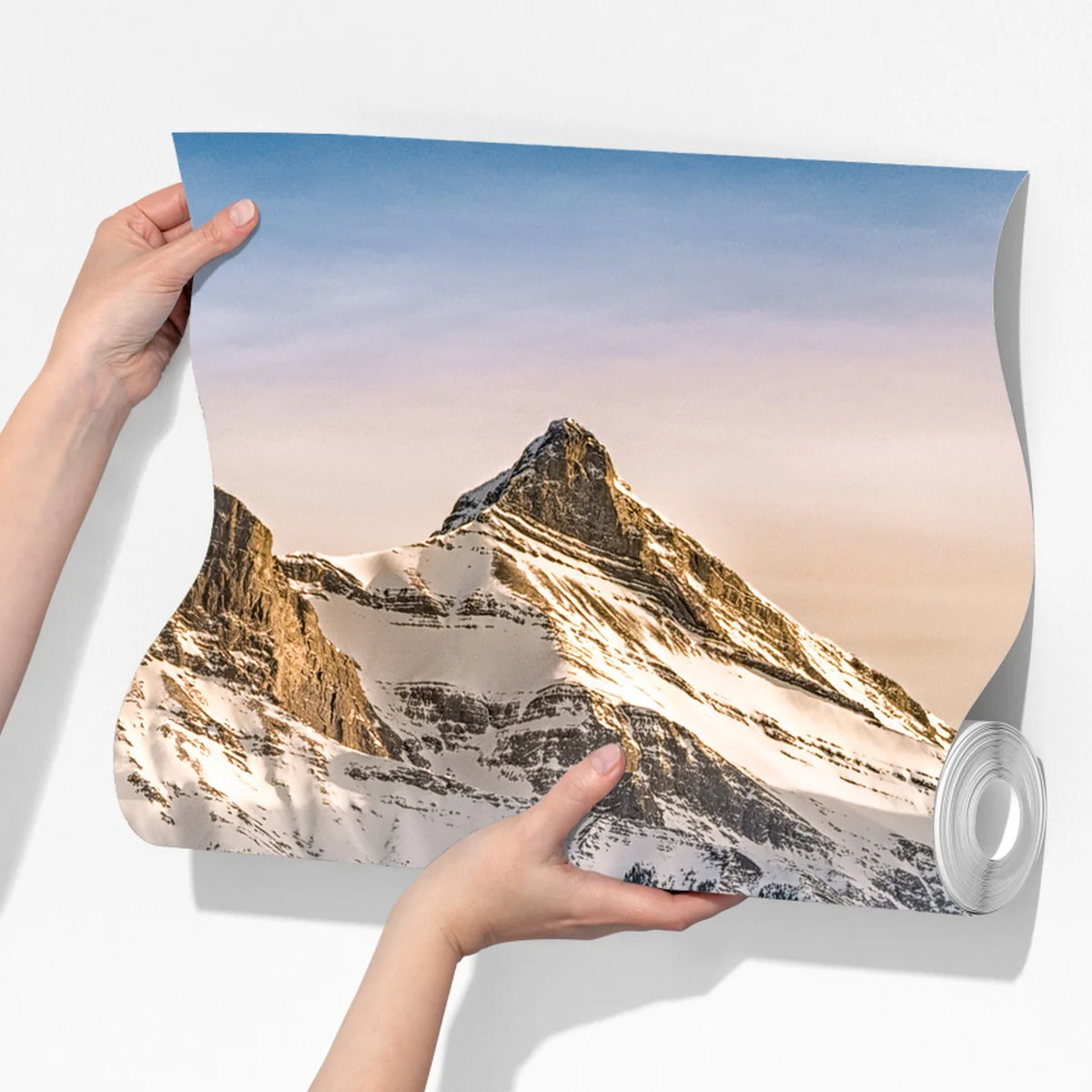 Fototapete majestätische berggipfel und kiefernwald Fototapete majestätische berggipfel und kiefernwald