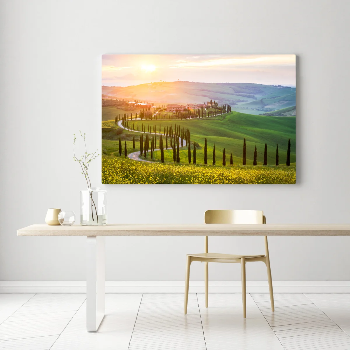 Leinwandbild sonnenaufgang in der Toskana Leinwandbild sonnenaufgang in der Toskana
