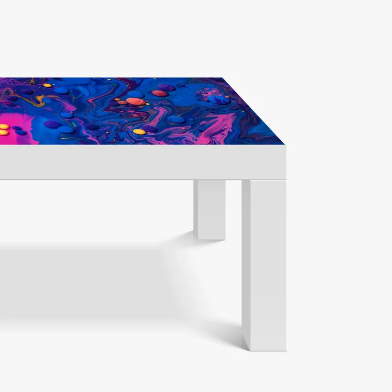 Tischaufkleber und Schreibtischaufkleber lebendige kosmische farbwirbel