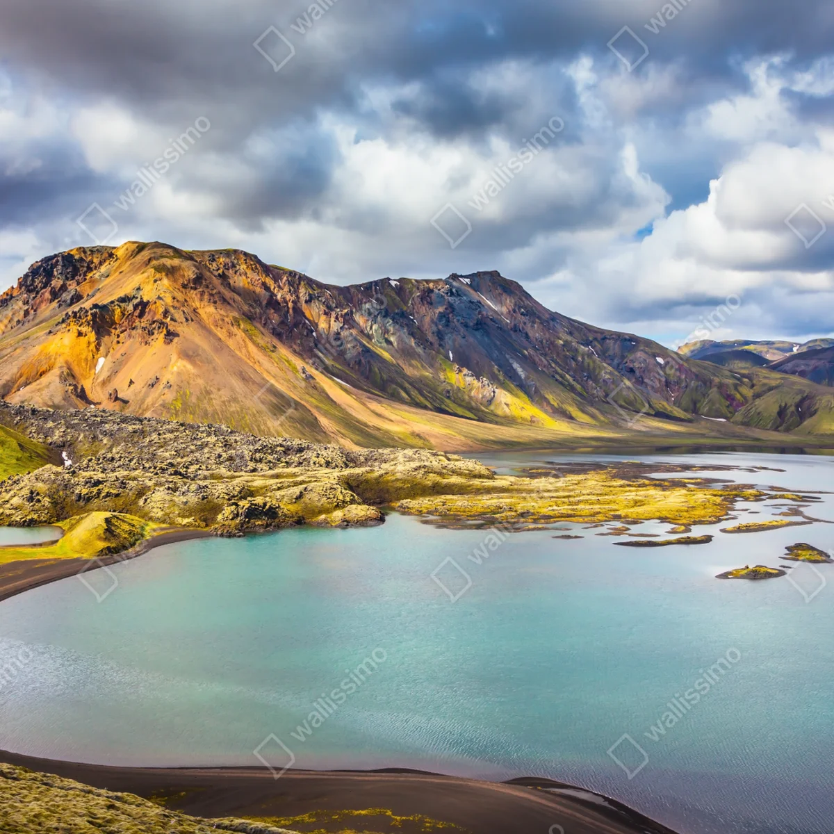 Fototapeta letnie jezioro na Islandii Fototapeta letnie jezioro na Islandii