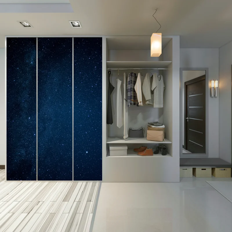 Schrankaufkleber tiefblauer sternenhimmel Schrankaufkleber tiefblauer sternenhimmel