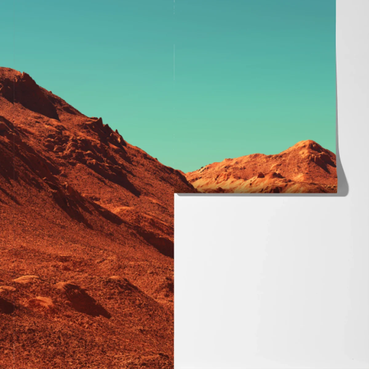 Fototapeta krajobraz marsa — widok planetarny Fototapeta krajobraz marsa — widok planetarny