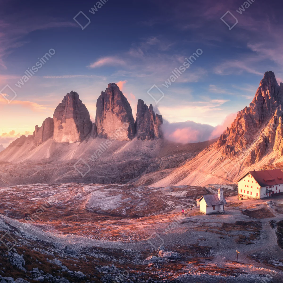 Laptop-Aufkleber sonnenaufgang über den gipfeln der Dolomiten Laptop-Aufkleber sonnenaufgang über den gipfeln der Dolomiten
