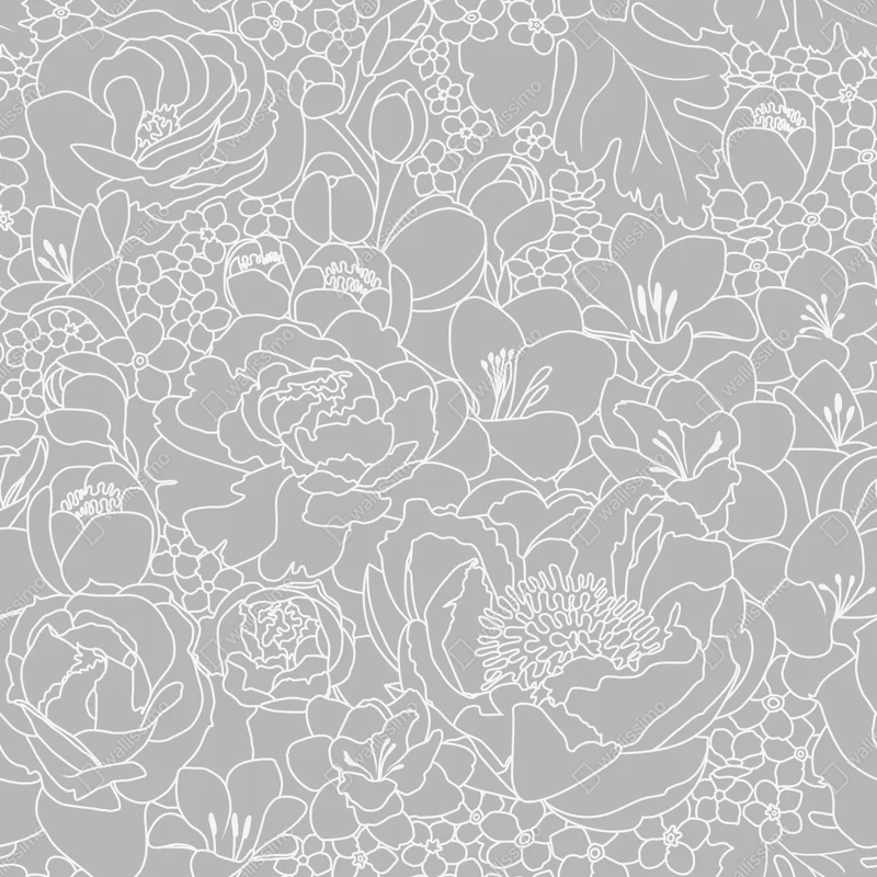 Tischaufkleber und Schreibtischaufkleber subtiles graues blumenlinienmuster Tischaufkleber und Schreibtischaufkleber subtiles graues blumenlinienmuster