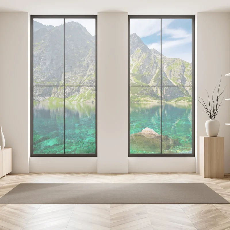 Fensteraufkleber Czarny Staw bergreflexion