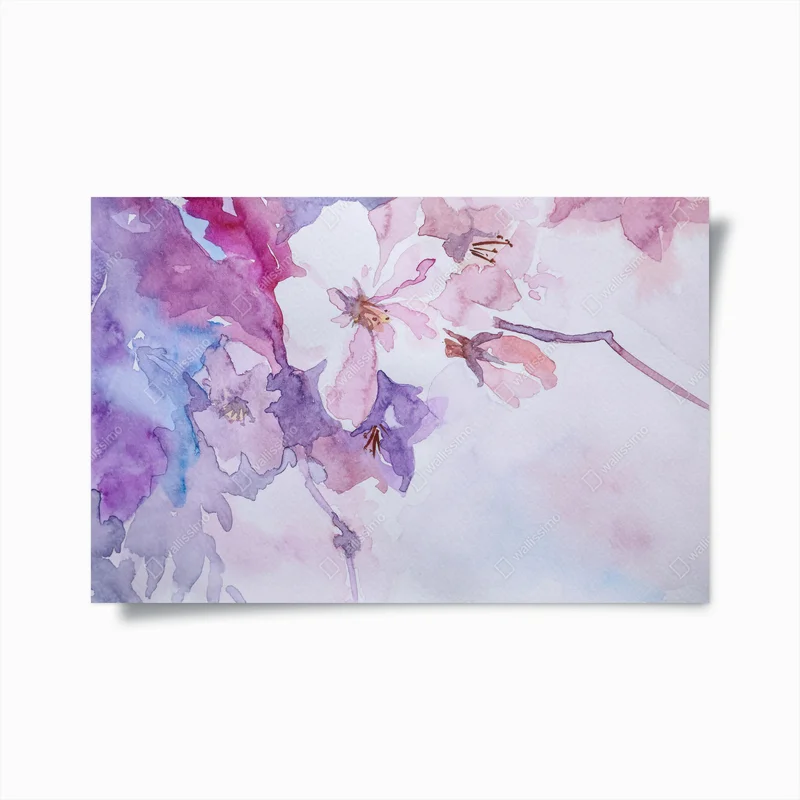 Poster zarte aquarellblumen • Poster bei Wallnifity® Poster zarte aquarellblumen • Poster bei Wallnifity®