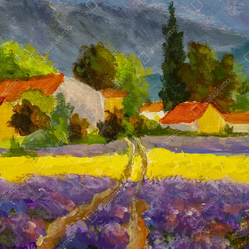 Laptop-Aufkleber lavendelfelder bei sonnenuntergang Laptop-Aufkleber lavendelfelder bei sonnenuntergang