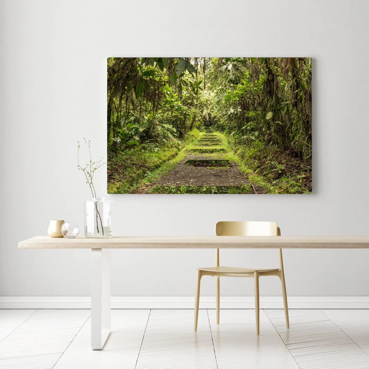 Leinwandbild pfad durch üppigen dschungel Leinwandbild pfad durch üppigen dschungel